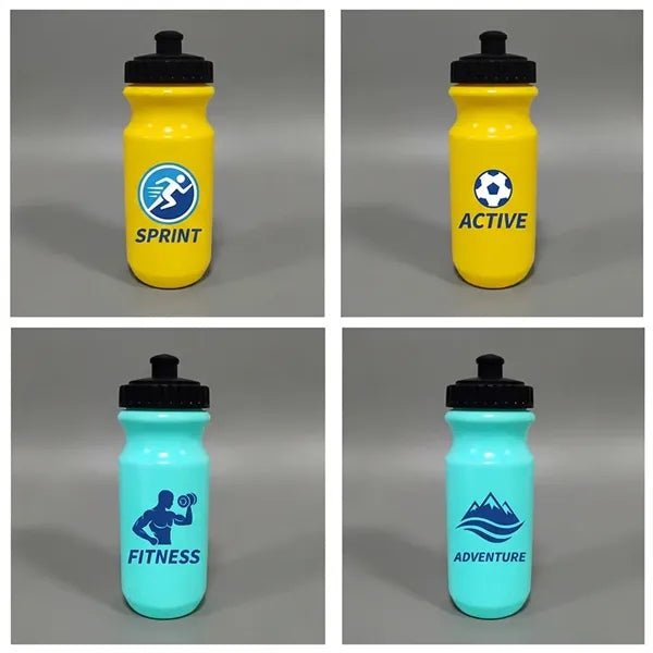 24oz HDPE Sports Squeeze Water Bottle with Silicone Spout