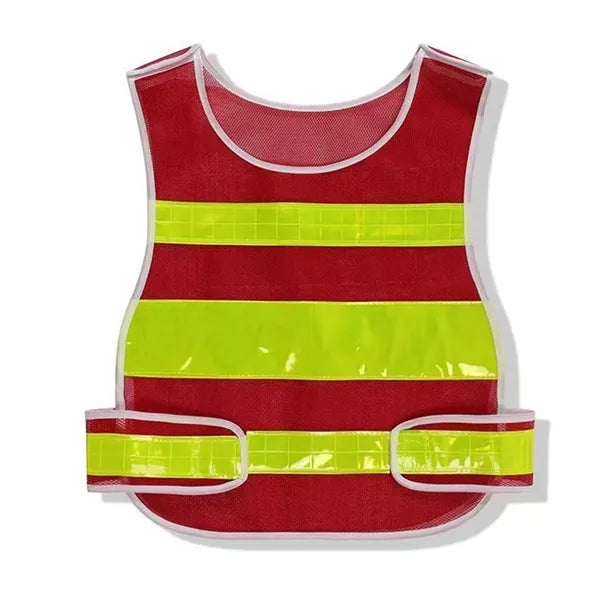 Mesh Reflective Gourd Safety Vest with Pockets for Outdoor