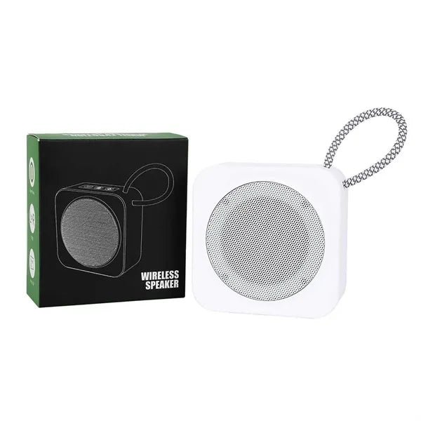 Wireless Speaker with Woven Carry Loop