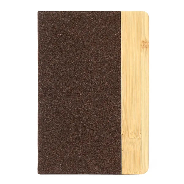 Coffee-Ground Patchwork A5 Notebook
