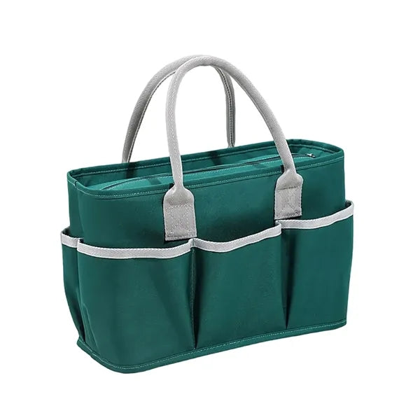 600D Multi-Pocket Double-Layer Aluminum Foil Lunch Handbag