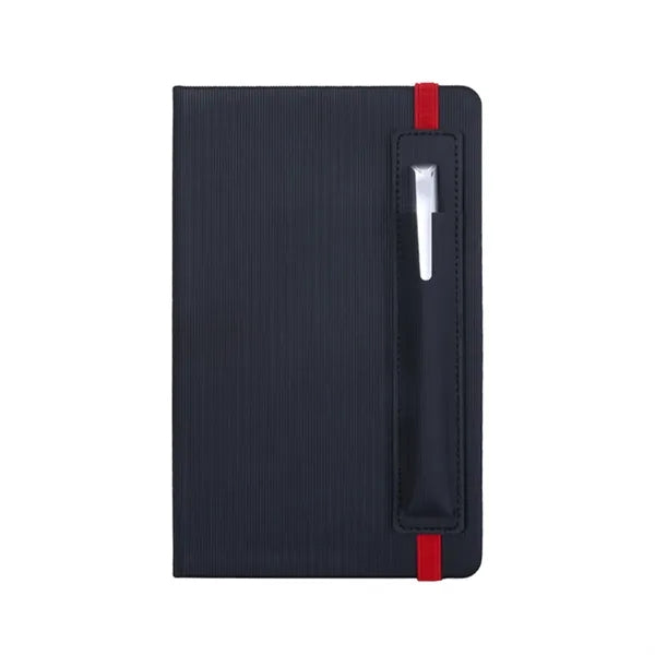 A5 Business Office Notebook Set With Elastic Pen Holder
