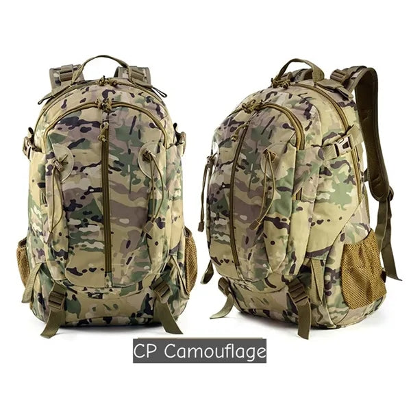 30L Camo Tactical Backpack with MOLLE System for Outdoor Use