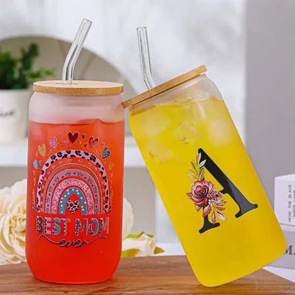 Glass Straw Cup