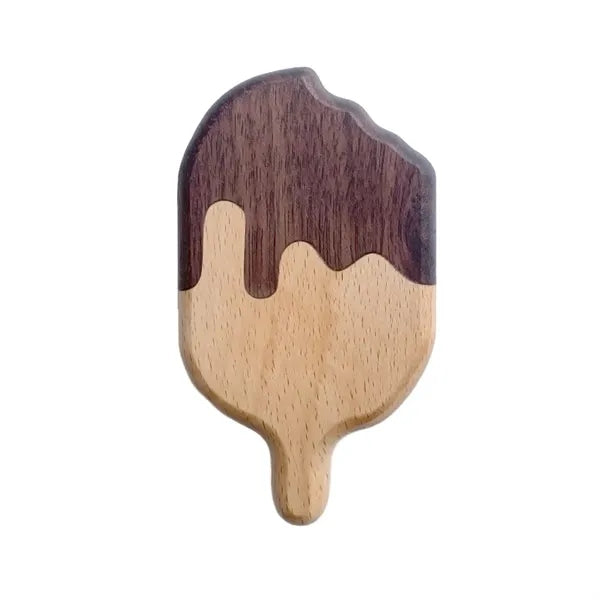 Wood Refrigerator Magnetic Opener Made of Walnut And Beech