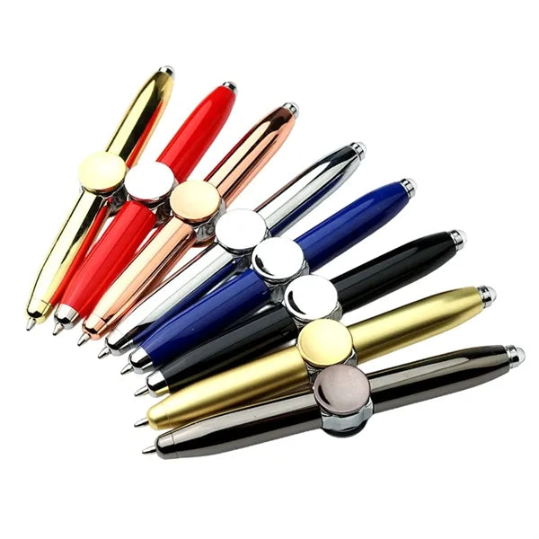 Multi-function LED Spinner Stylus Ballpoint Pen