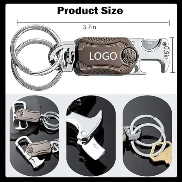Multifunctional Metal Key Chain Bottle Opener Carabiner Clip