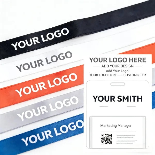 Personalized Lanyard and ID Holder Set