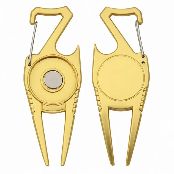 4-in-1 Zinc Alloy Golf Divot Tool