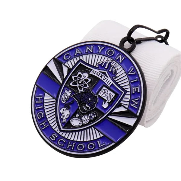 Gold-plated commemorative graduation honor medal