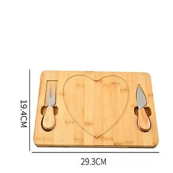 Heart-Shaped Cutting Board Set