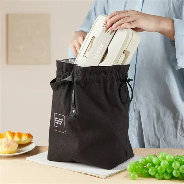 Drawstring Insulated Lunch Bag