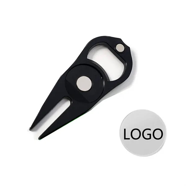 Golf Divot Repair Tool With Bottle Opener