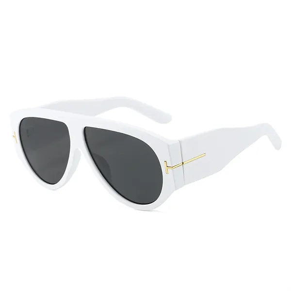 Oversized Retro Aviator Sunglasses