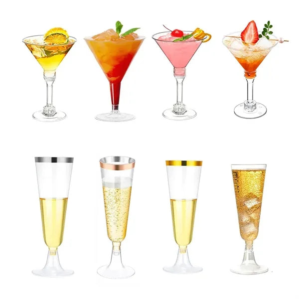 Clear Plastic Champagne Cup For Wedding Party