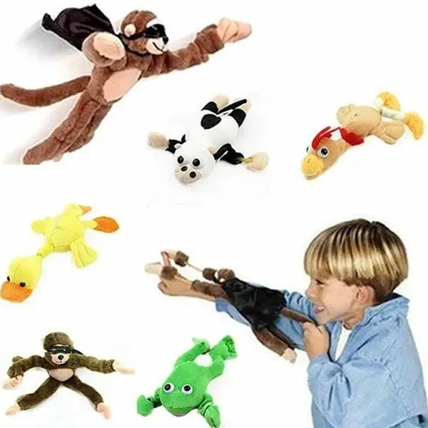 Punch Flying Monkey Screaming Slingshot Plush Toy