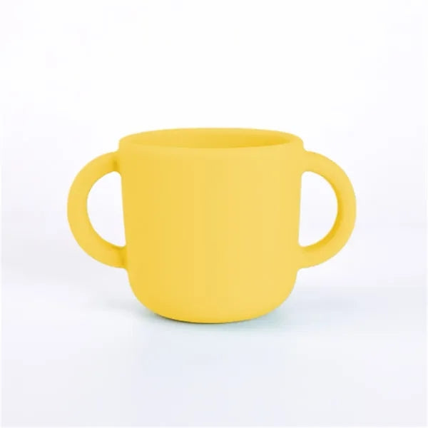 Silicone Baby Training Cup with Dual Handles Microwave Safe
