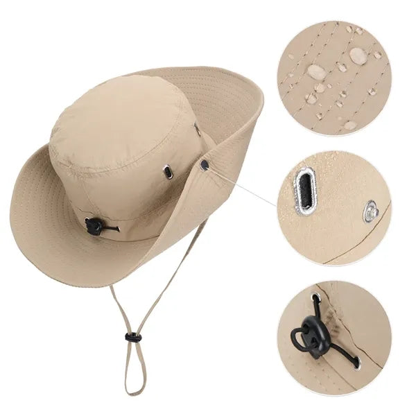 Cowboy Waterproof Wide Brim Sun Bucket Hat