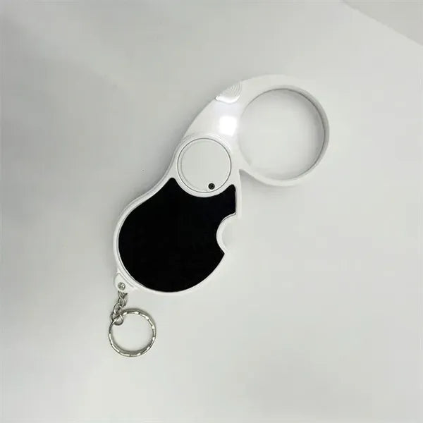 Foldable Portable Magnifying Glass with Handle & Keychain