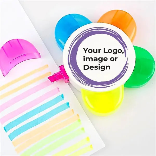 Logo Flower Highlighter Set