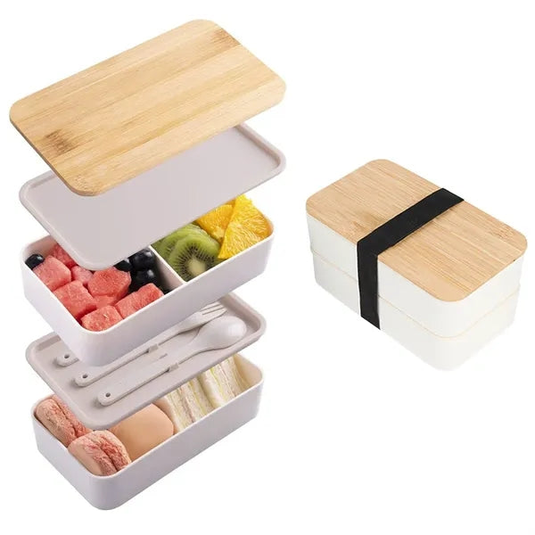 Dual Layer Plastic Lunch Box