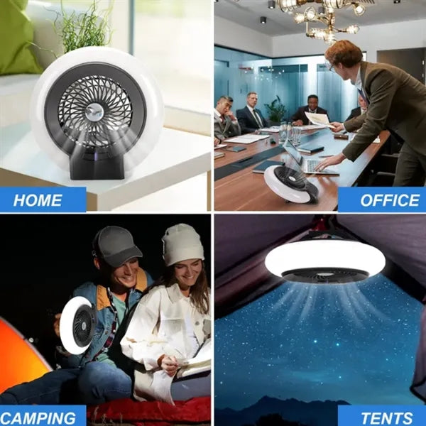 Camping Fan With Night Light
