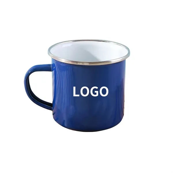 12oz Stainless Steel Enamel-coated Travel Mug Coffee Tea Cup