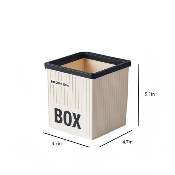 Industrial Style Plastic Desk Organizer Box