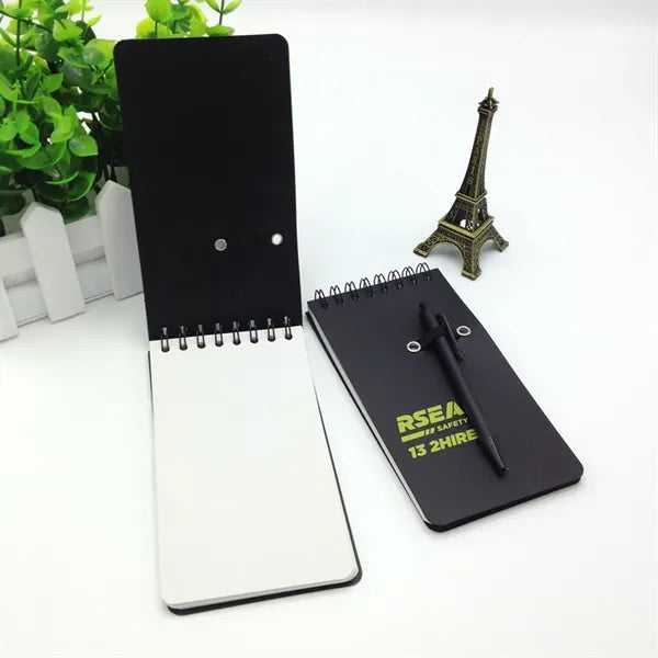 Pocket Sized Spiral Jotter Notepad Notebook with Pen
