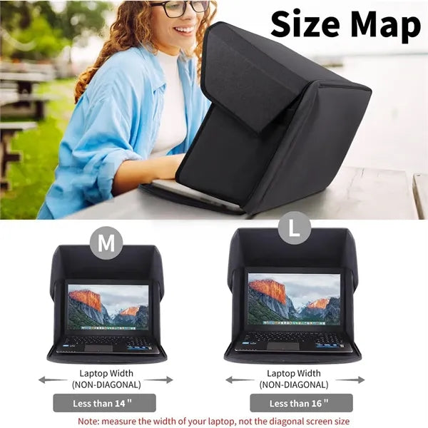 2 In 1 Foldable Laptop Sun Shade