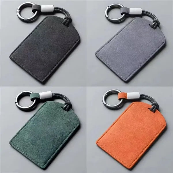 Premium Suede Leather Car Key Cover