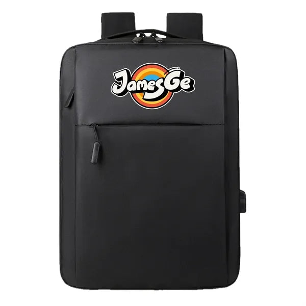 Logo Large Capacity Casual Sports Backpack - Oxford F