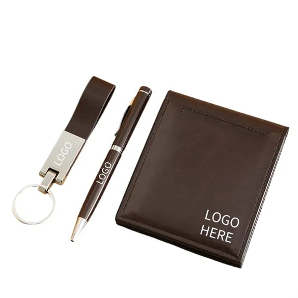 Business Card Holder Pen Set Keychain Wallet Corporate Gift