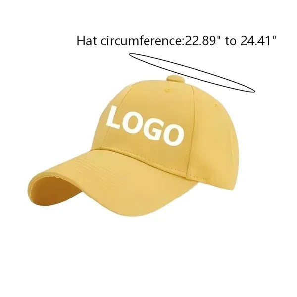 Cotton Advertising Cap, Embroidered Group Travel Blank Baseb