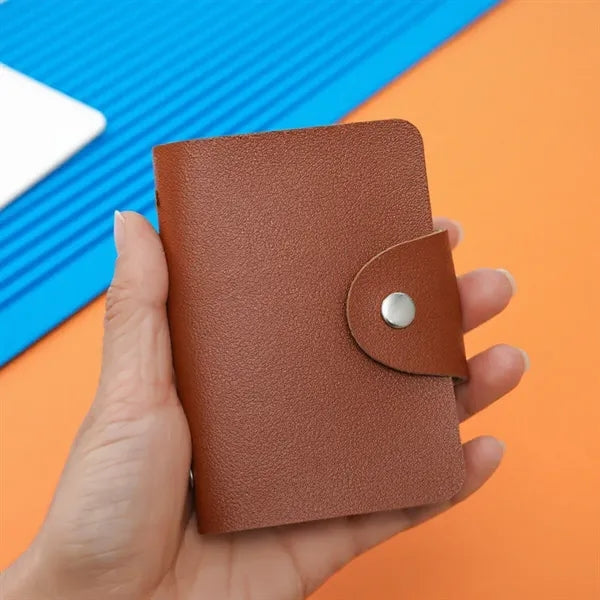 PU Leather RFID Credit Card Holder