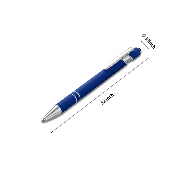 Metal Ballpoint Pen with Stylus Tip Blue Ink or black Ink