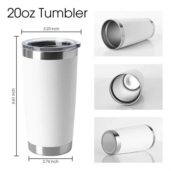 20oz Tumblers Bulk Stainless Steel Cup with Lid
