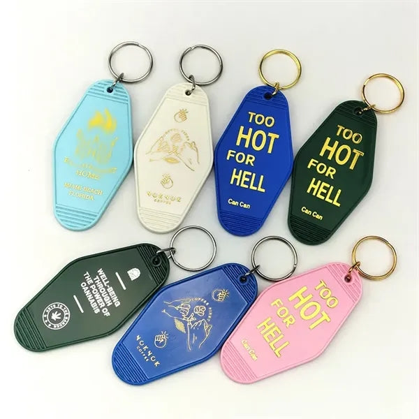Colorful Plastic Hotel Keychain