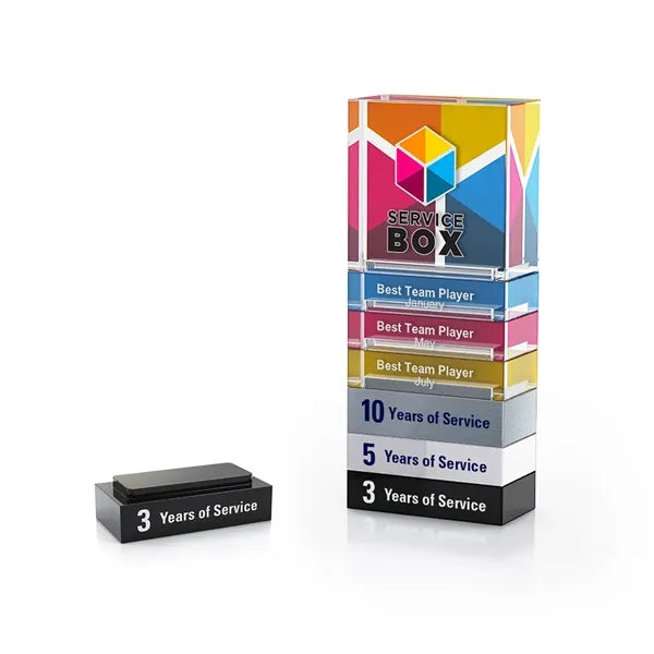 Stackable Black Acrylic Bar Milestone Awards