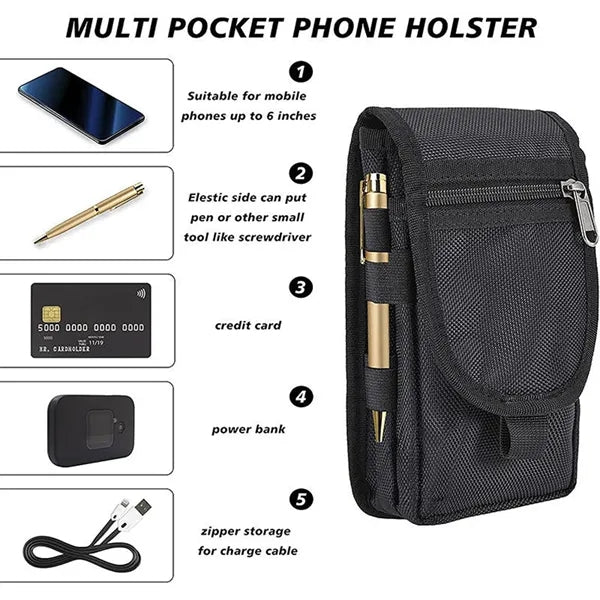 Portable Hanging Flip Phone Waist Bag