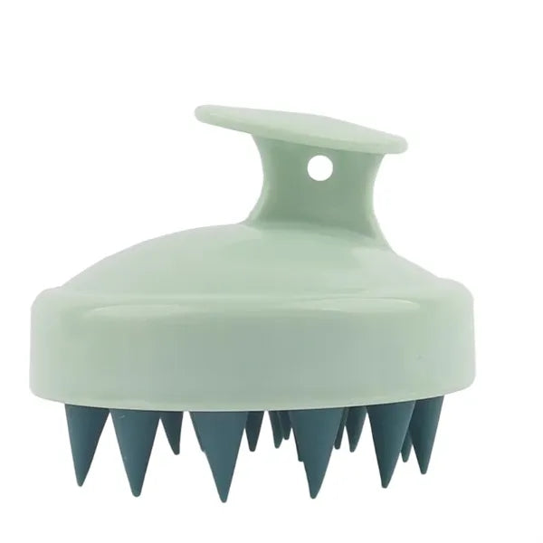 Soft Silicone Scalp Massager Shampoo Brush with Handle Hair