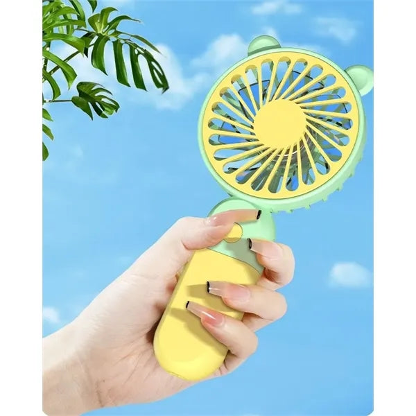Macaron Color Portable Handheld Fan 3 Speeds Ultra Quiet