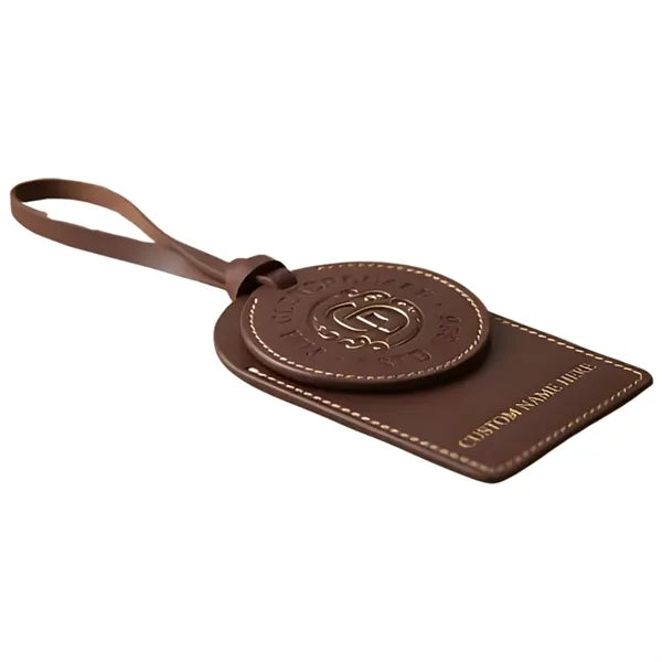Leather Bottle Neck Tag