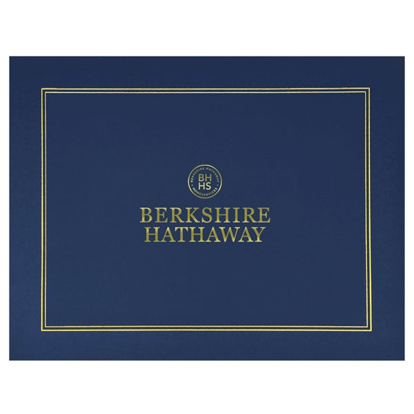2-Fold Presentation folder with gold foil Border
