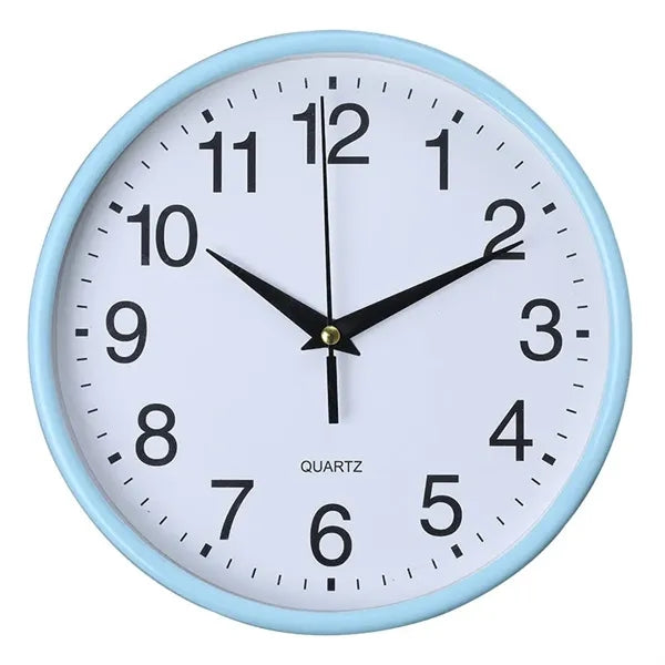 8" Round Non-Ticking Wall Clock