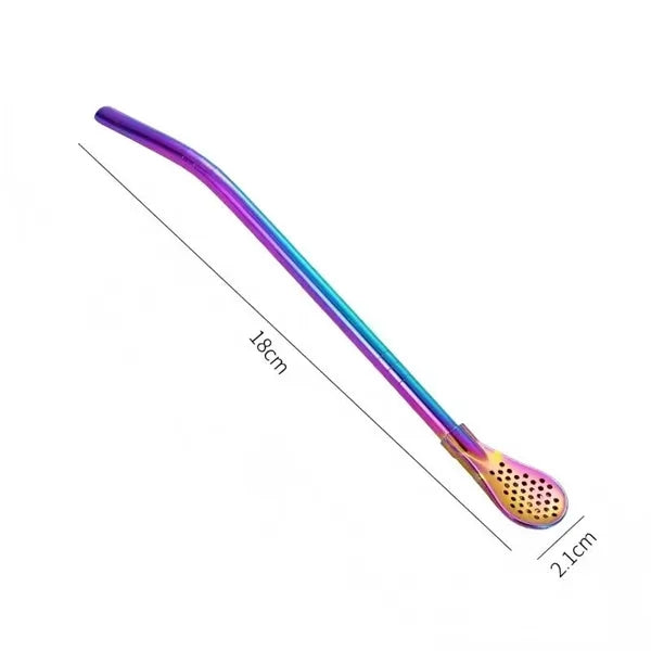 Stainless Steel Straw Spoon