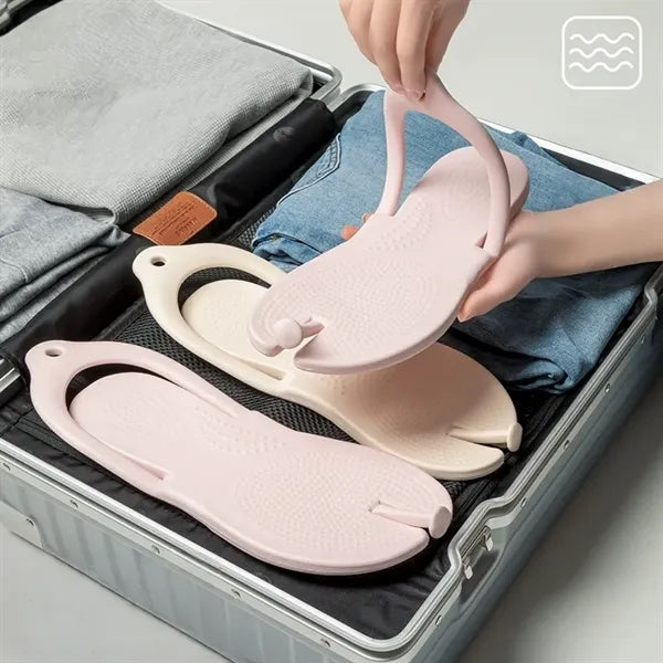 Foldable Travel Slippers Quick-Dry Shower Shoes