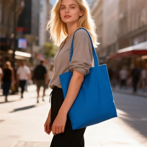 12Oz Cotton Large Shopping Tote Bag 15.7"x13.8"