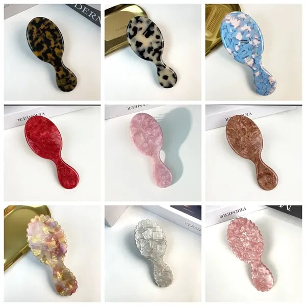Cellulose Acetate Mini Hair Brush