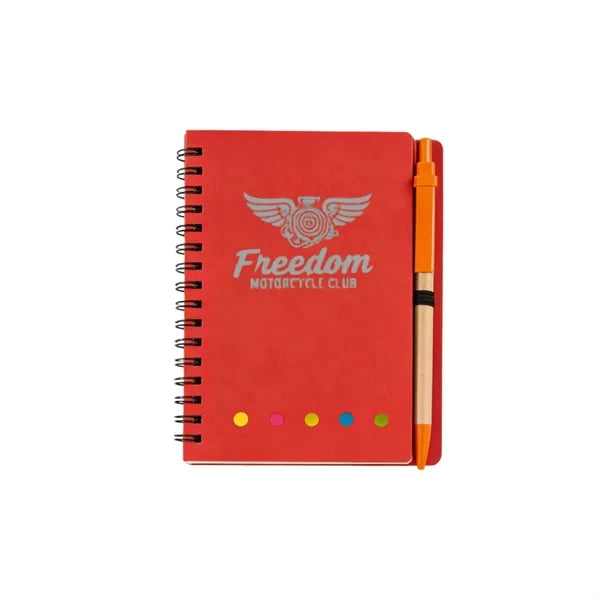 Logo Sticky Notes Set with Pen Kraft Memo Pad
